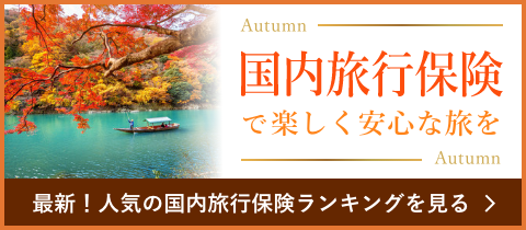最新！人気の国内旅行保険ランキング