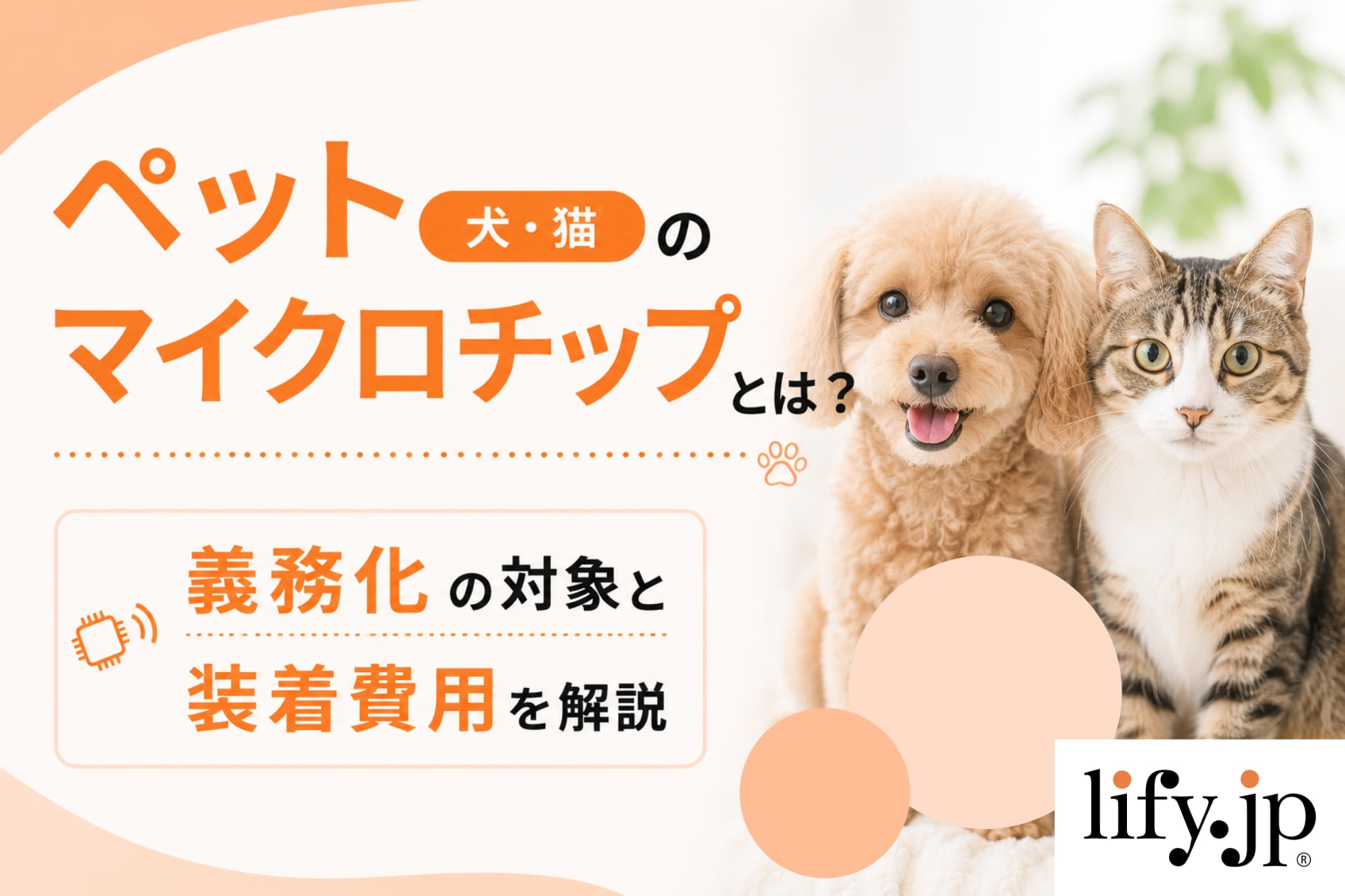 ペット(犬・猫)のマイクロチップとは？義務化の対象と装着費用を解説