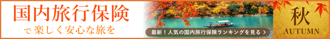 最新!人気の国内旅行保険ランキング