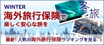 最新!人気の海外旅行保険ランキング